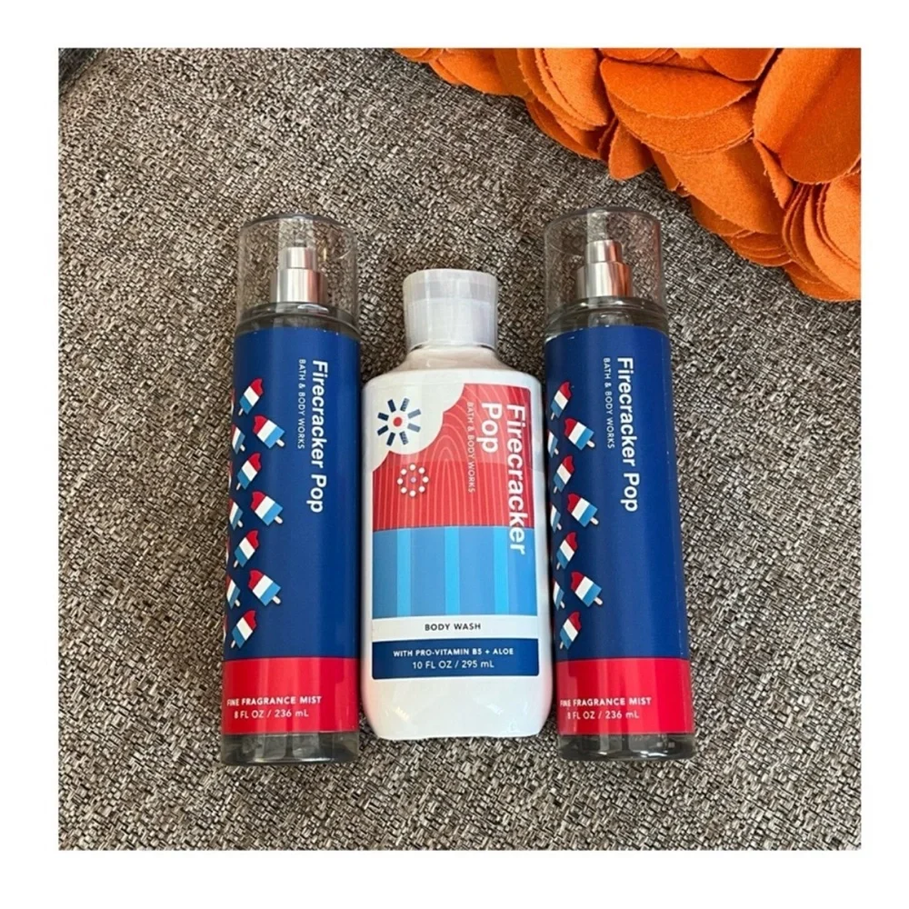 ❣️🆕Bath&Body Works 3PC Full Size Firecracker Pop Bundle❣️ - Picture 1 of 3